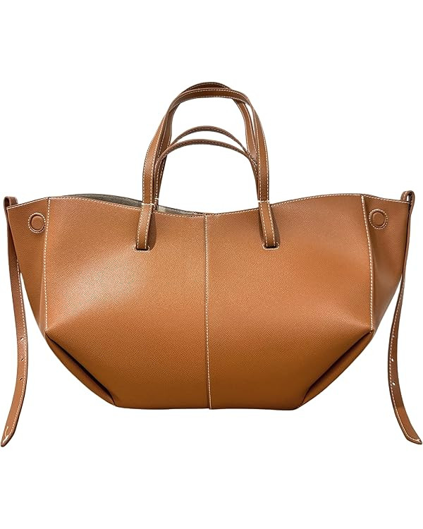 KYORI MAIYA Women's Ultrafiber Leather Trendy Work Tote Shoulder Hand Bag with Mini Bag and Pouch... | Amazon (US)