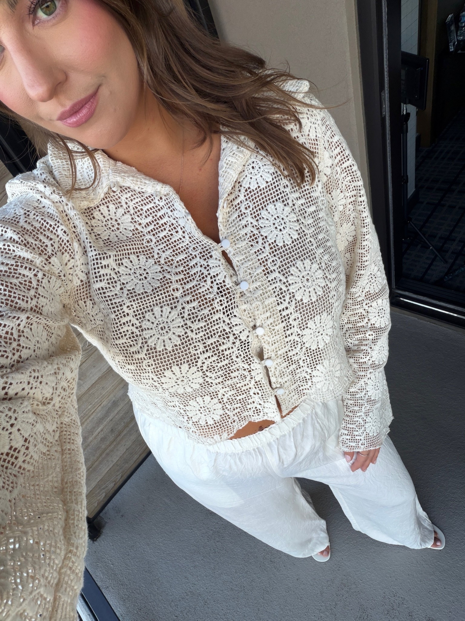 All white but make it interesting 🤍 the crochet texture makes this neutral outfit feel so elevated and effortless.

crochet top outfit, white pants outfit, neutral summer outfit, vacation style, resort wear, midsize fashion, size 14 outfit, size large style, elevated casual outfit

#LTKCon #LTKMidsize #LTKTravel