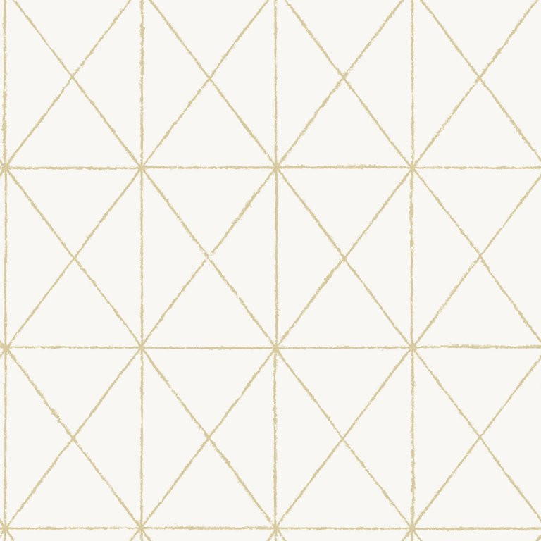 NuWallpaper White & Gold Get In Line Peel & Stick Wallpaper - Walmart.com | Walmart (US)