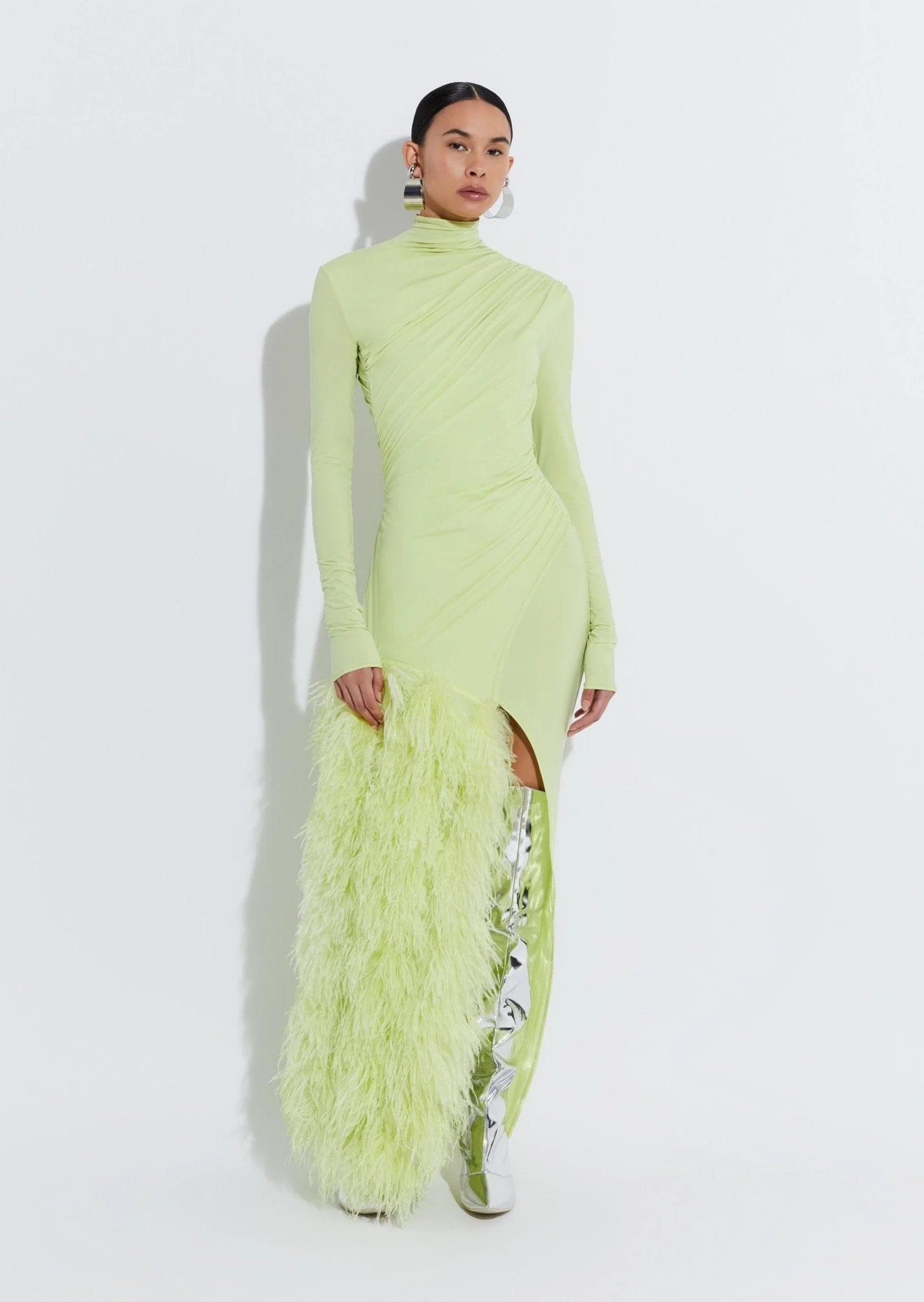 Jersey Feather Dress | Lapointe (US)