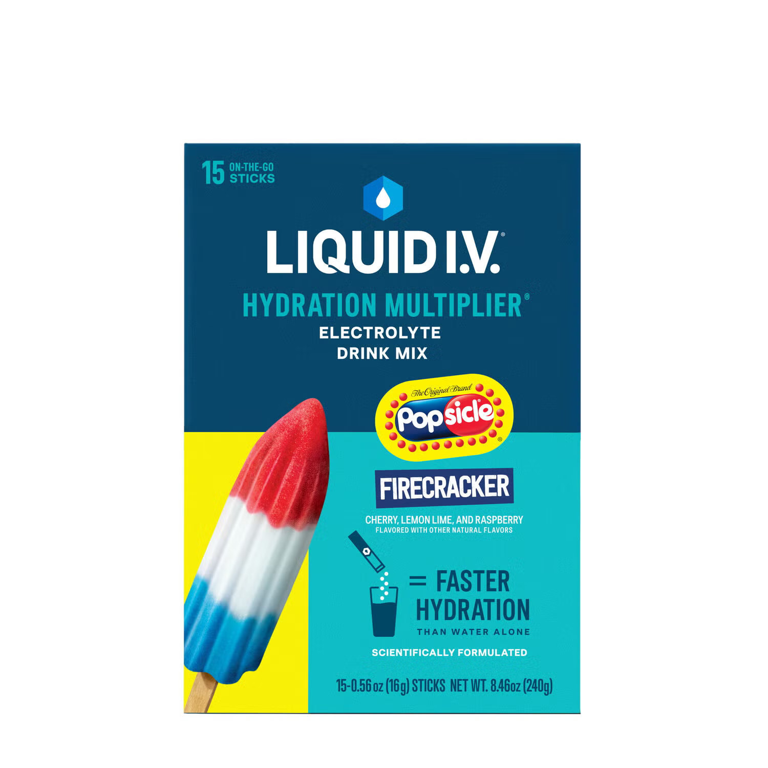 Hydration Multiplier Drink Mix - Popsicle Firecracker (15 Stick Packs) | GNC