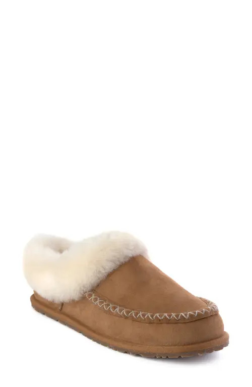 Manitobah Genuine Shearling Cabin Clog in Oak at Nordstrom, Size 9 | Nordstrom