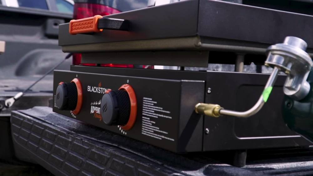Blackstone Adventure Ready 2-Burner 22" Propane Griddle with Hard Cover in Orange | Walmart (US)