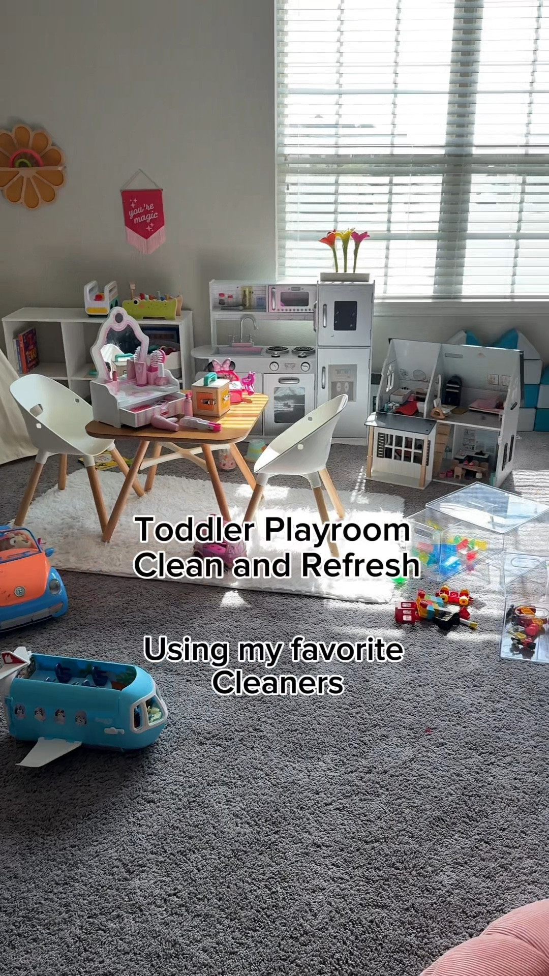 Toddler Playroom Refresh ✨
Sharing my favorite non-toxic cleaners 🧽 that make it easy to do a quick toy clean-up, playroom organization, and a full mom-approved reset. 🧸
If you’re looking for:
✔️ Toddler playroom organization
✔️ Safe cleaners for kids’ toys
✔️ Back-to-school cleaning hacks
✔️ Fast mom cleaning routine
…these products are my go-tos 🙌 

Here’s what I used:
🧽 Zap Foaming Surface Wall Cleaner – removes crayon marks, fingerprints & stains from walls + doors
🛋️ Upholstery Cleaning Spray – perfect for furniture & soft surfaces
✨ Spray Away Foaming Glass Cleaner – streak-free shine for mirrors + windows
🌀 LG Cordless Vacuum – lightweight, powerful & easy for everyday clean-ups

Shop them all here ⬇️
#LTKHome #LTKfamily #LTKcleaning #LTKorganization #LTKbaby #PlayroomRefresh #ToyOrganization #CleanWithMe #MomLifeMustHaves #ToddlerMom

#LTKKids #LTKFamily #LTKHome