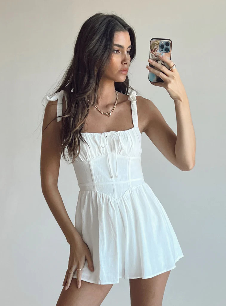 Lehanna Romper White | Princess Polly US