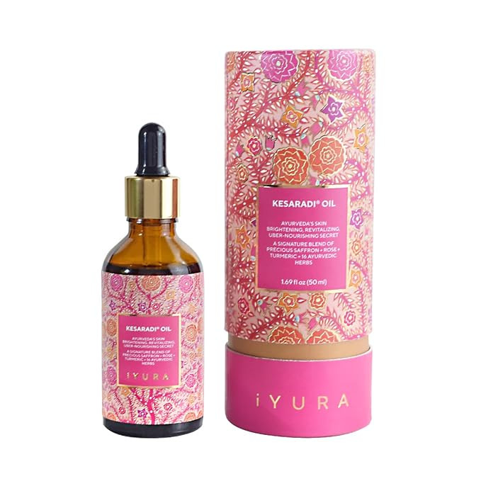 iYURA Kesaradi Face Oil - 5000-year-old Recipe with Exotic Saffron, Turmeric & Rose – For Visib... | Amazon (US)