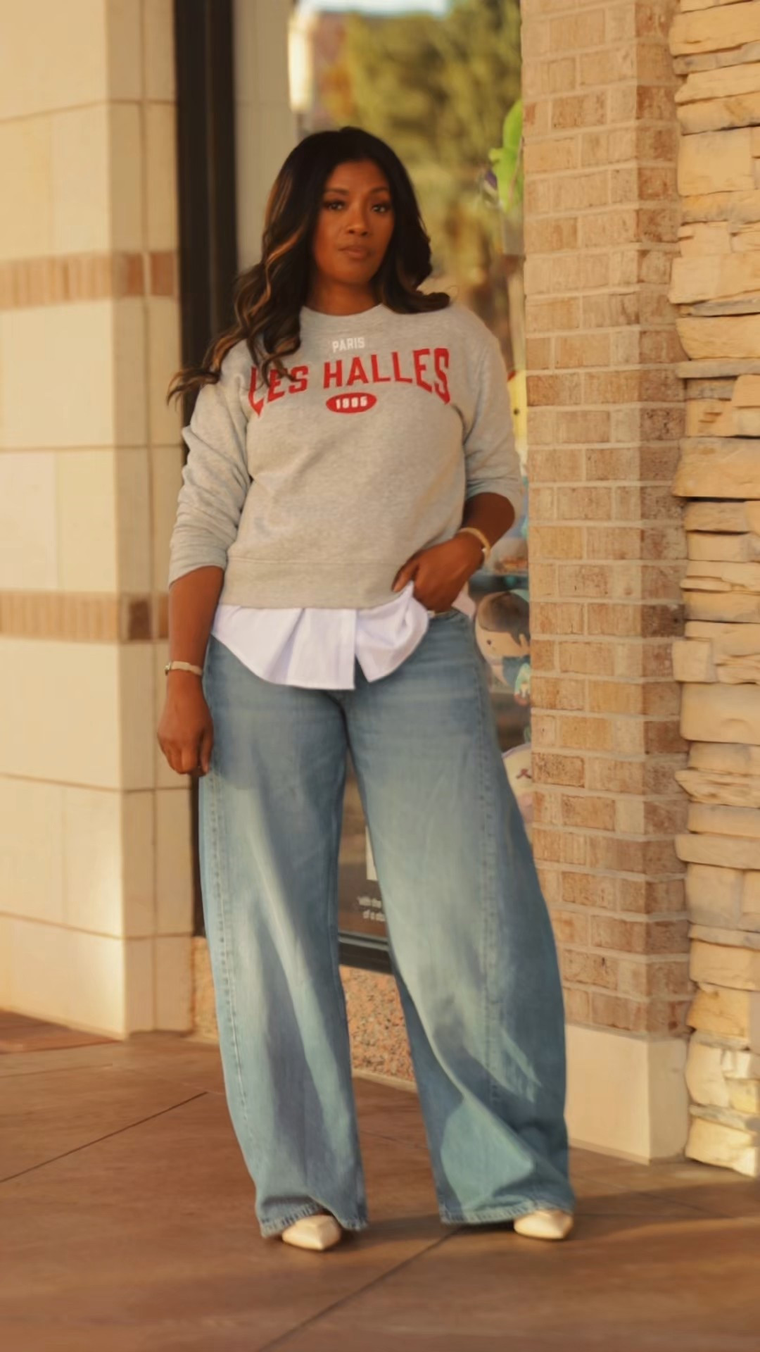 Outfit of the day! These baggy jeans are on repeat this fall! Love the fit and style of them! Paired with a graphic oversized sweatshirt and you’ve got your next fall look! These jeans are on sale under $100

#LTKSaleAlert #LTKFindsUnder50 #LTKTravel