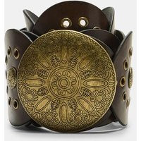 Stradivarius Cinturón rondel  Marrón 80 | Stradivarius ES
