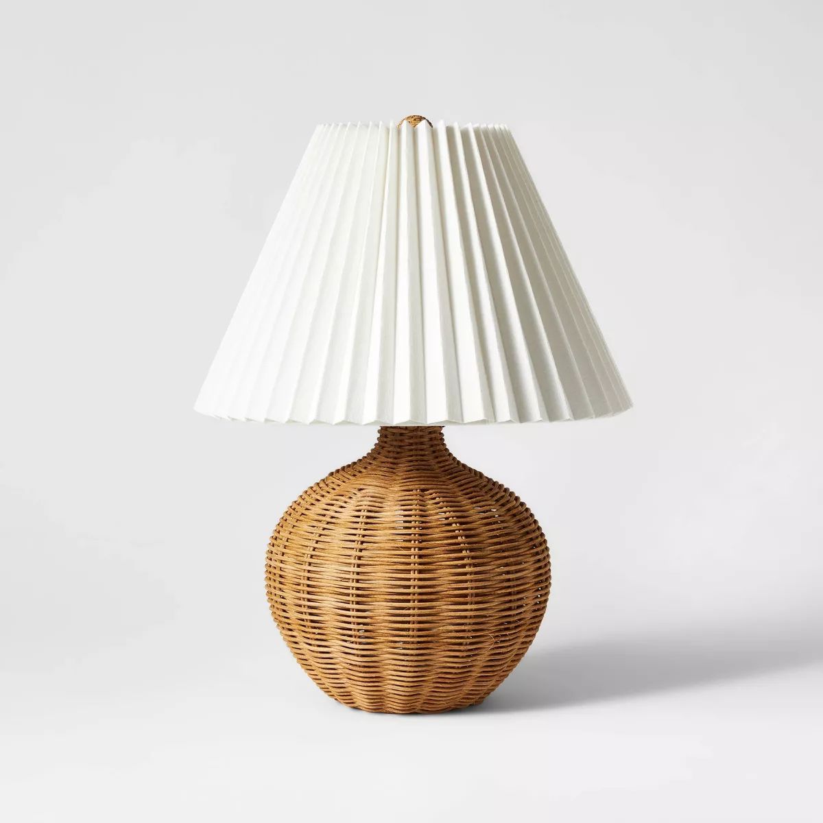 Natural Wicker Table Lamp Brown - Threshold™ designed with Studio McGee | Target