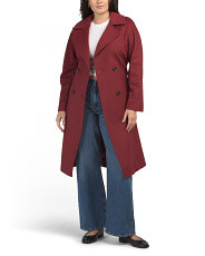 Made In Italy Virgin Wool And Cashmere Blend Double Breasted Long Coat | Clothing | Marshalls | Marshalls