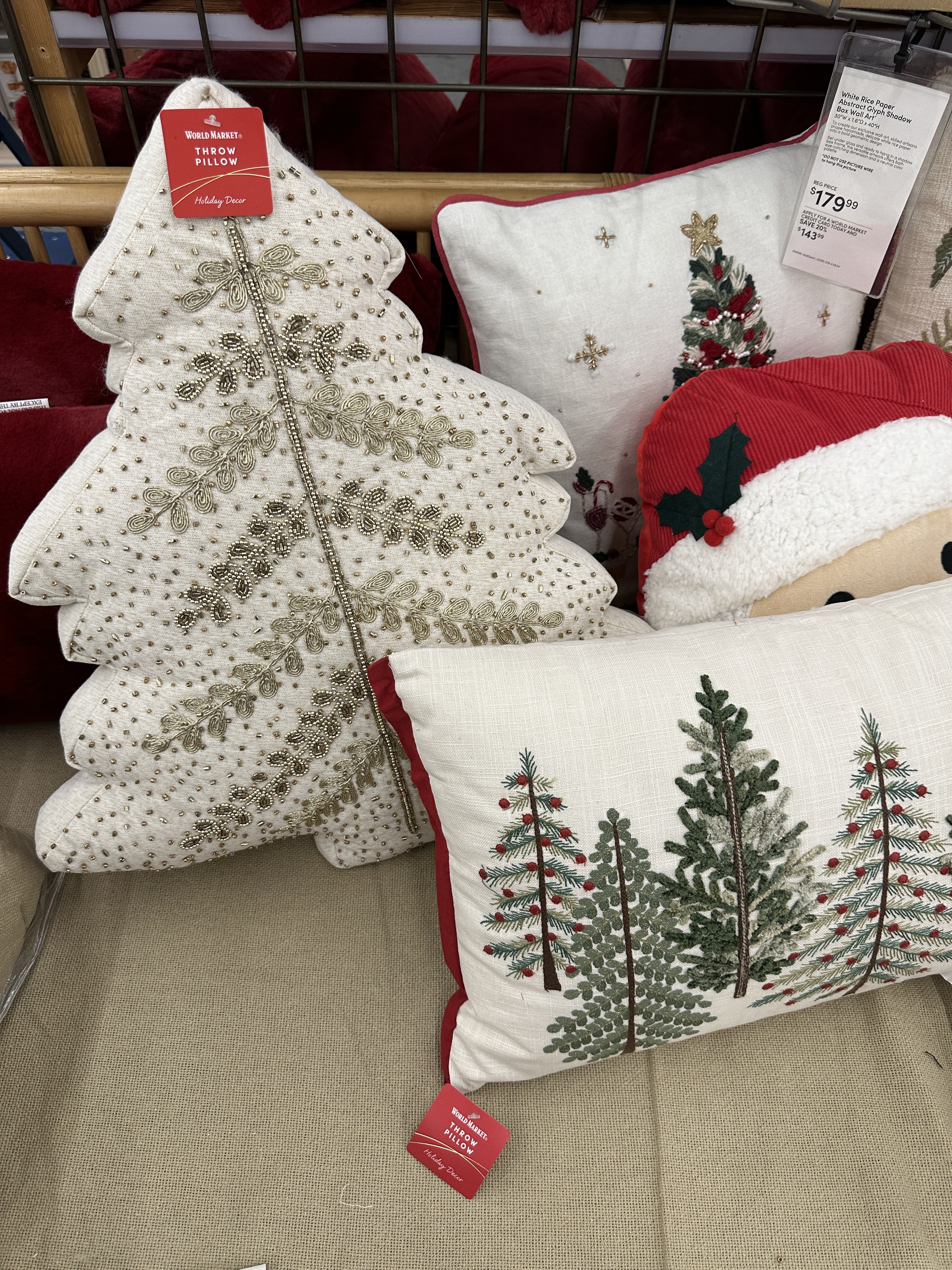 Loved all the Christmas throw pillows at World Market!!! 
#throwpillows #pillows #holidaydecor

#LTKHoliday #LTKHome #LTKFindsUnder50
