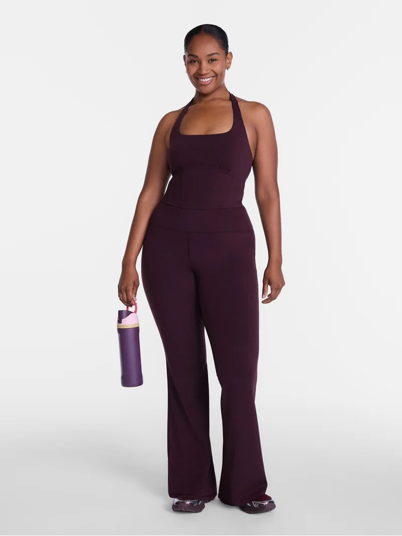 Avia Women\u2019s SoftSculpt Core Flare Leggings, Full Length, Sizes XS-XXL | Walmart (US)