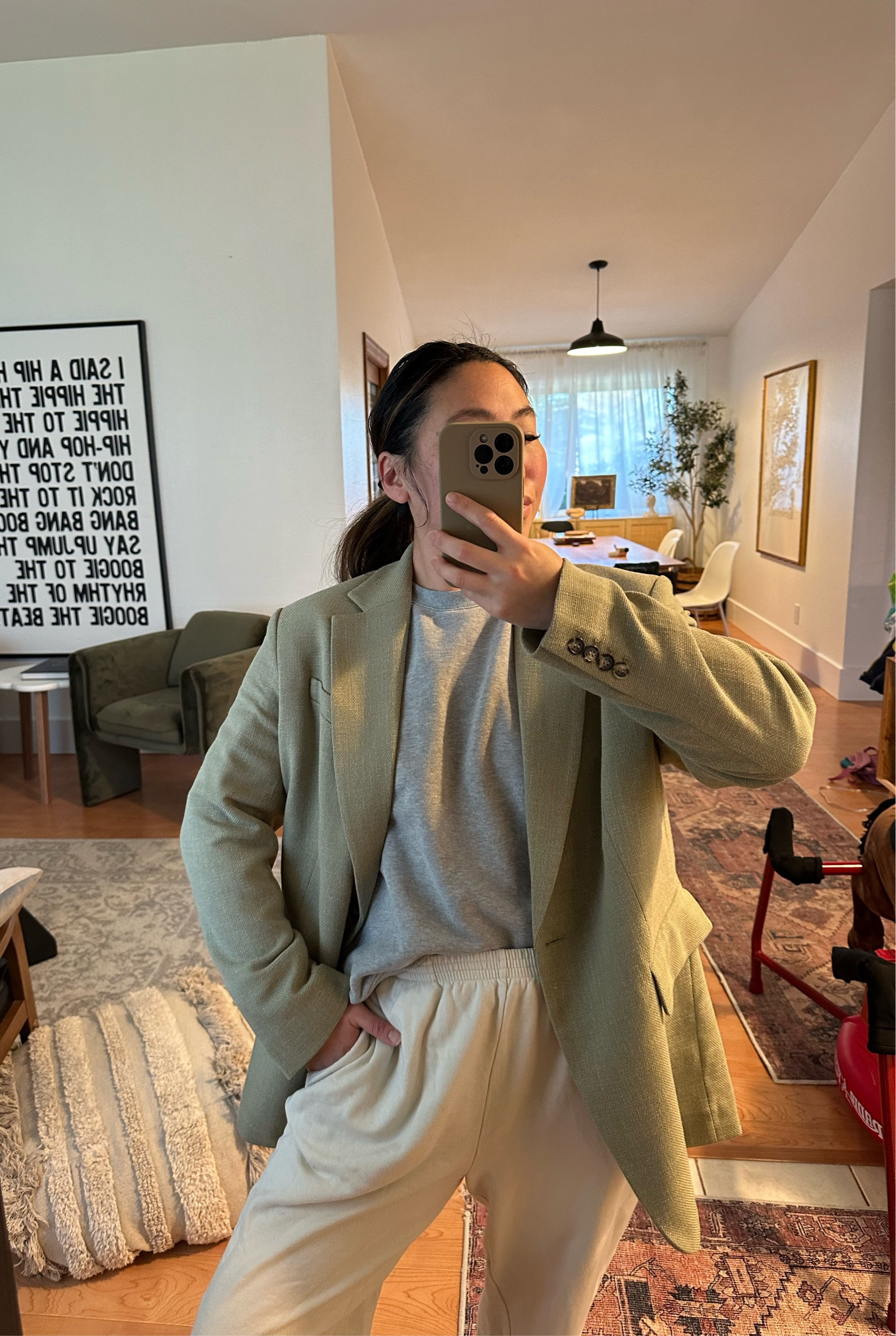 Not confidently but very comfortably wearing that ootd 

Sweatpants sweatshirt blazer casual 

#LTKMidsize #LTKFindsUnder100 #LTKTravel