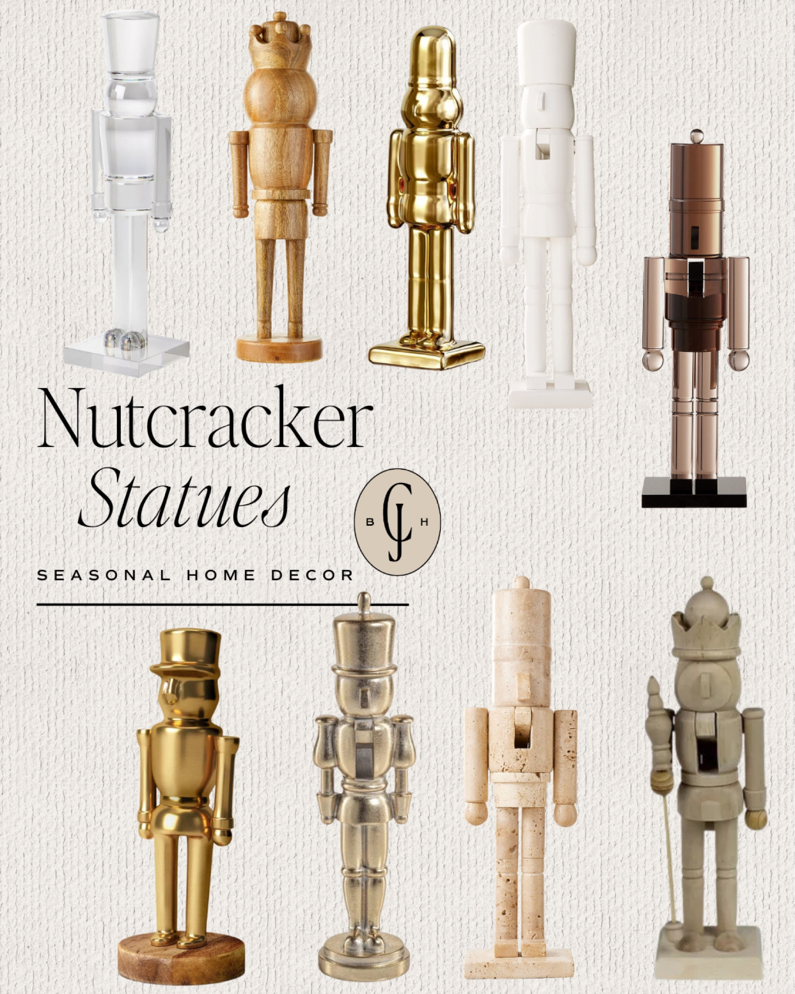 Cute Nutcracker decorative figurines for your holiday decor!