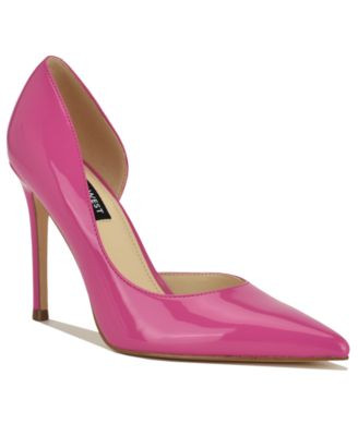 Nine West Women's Folowe D'Orsay Stiletto Pumps - Gold Snake | Macy's