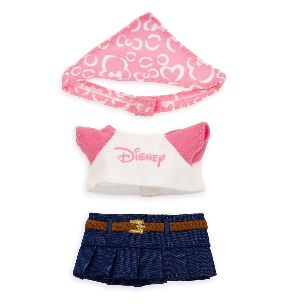 Disney nuiMOs Outfit – Denim Skirt with Disney Logo T-Shirt and Pink Bandana | Disney Store