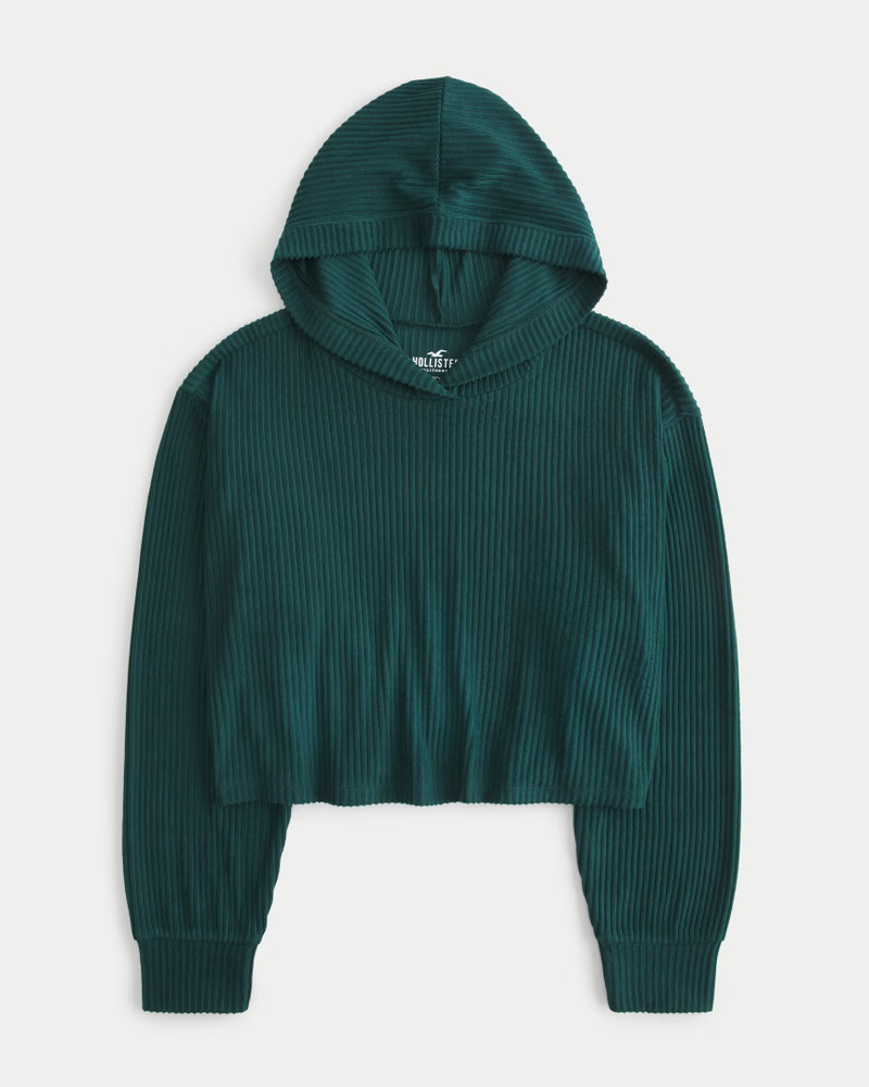 Easy Cozy Ribbed Hoodie | Hollister (US)