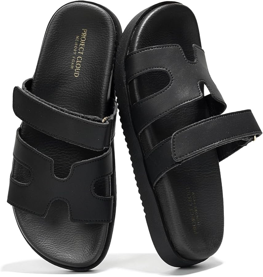 Project Cloud Genuine Leather Womens Sandals - Stylish & Comfy Sandals for Women Footwear with Me... | Amazon (US)