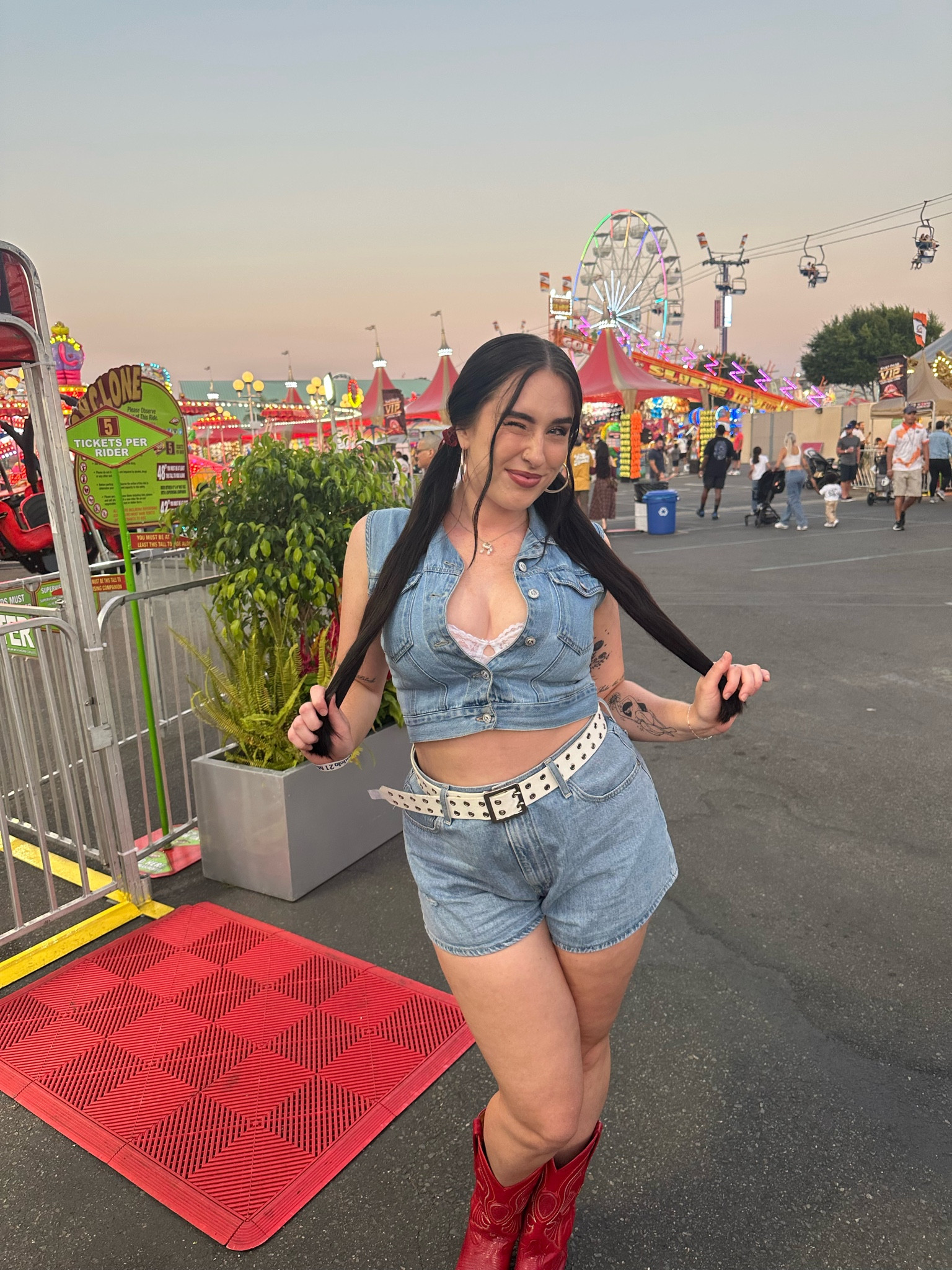 My vest and boots are thrifted but I added similar products below! The vest is fits smaller to give a sexier look so keep that in mind! 

#LTKMidsize