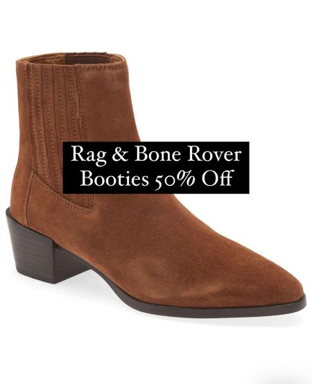 My Rag & Bone rover booties are on sale! I have this color from last year. Go up a size, they run small  

#LTKshoecrush