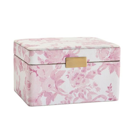 LoveShackFancy Pink Floral Jewelry Box | Pottery Barn Teen