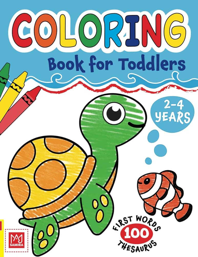 Coloring Book for Toddlers 2-4 years: Cute Animals and Simple Pictures To Learn and Color | Amazon (US)