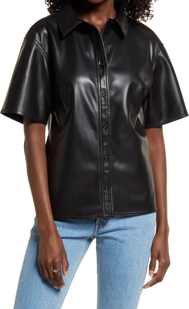 Faux Leather Shirt | Nordstrom