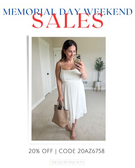 MDW sales // 20% off white sundress 

Use code 20AZ6758

#LTKstyletip #LTKsalealert #LTKSeasonal