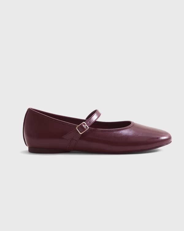 Mary Jane Round-Toe Flats | Abercrombie & Fitch (US)