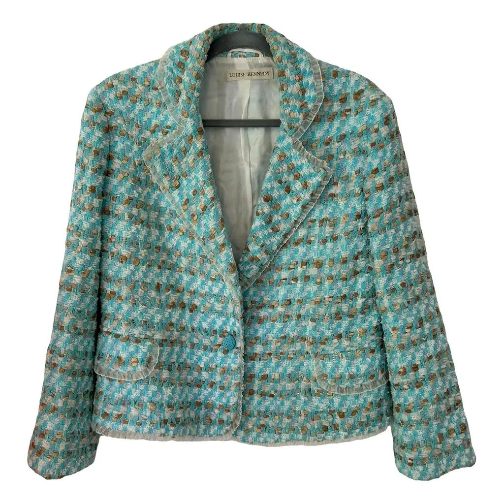 Irish ☘️ fashion at its. Finest. - my beautiful #LouiseKennedy holiday #jacket. Perfect for holiday dinners and Christmas 🎄 parties . 

#LTKCyberWeek #LTKSeasonal #LTKHoliday