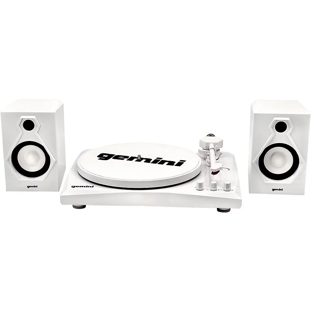 Gemini TT-900WW Vinyl Record Player With Bluetooth and Dual Stereo Speakers White | Walmart (US)