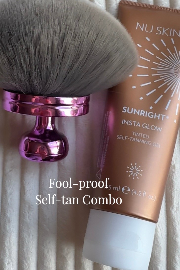 The perfect combo for a natural glow. This Nu Skin self-tanner gives such an even, natural-looking color, and this brush makes application so quick and smooth. I especially love this pairing for blending on the face, hands, and anywhere you want a softer finish.

#LTKbeauty #selftanner #sunlesstanner #beautyfinds #naturalgow #glowingskin #beautyfavorites #facetan #bodytan #tanningroutine
