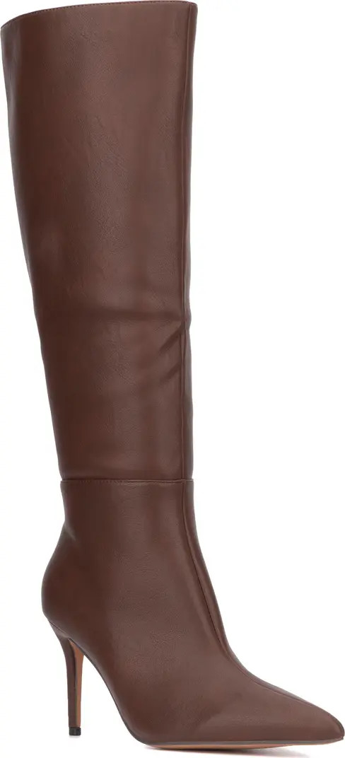 NEW YORK AND COMPANY Mae Faux Leather Tall Boot | Nordstromrack | Nordstrom Rack