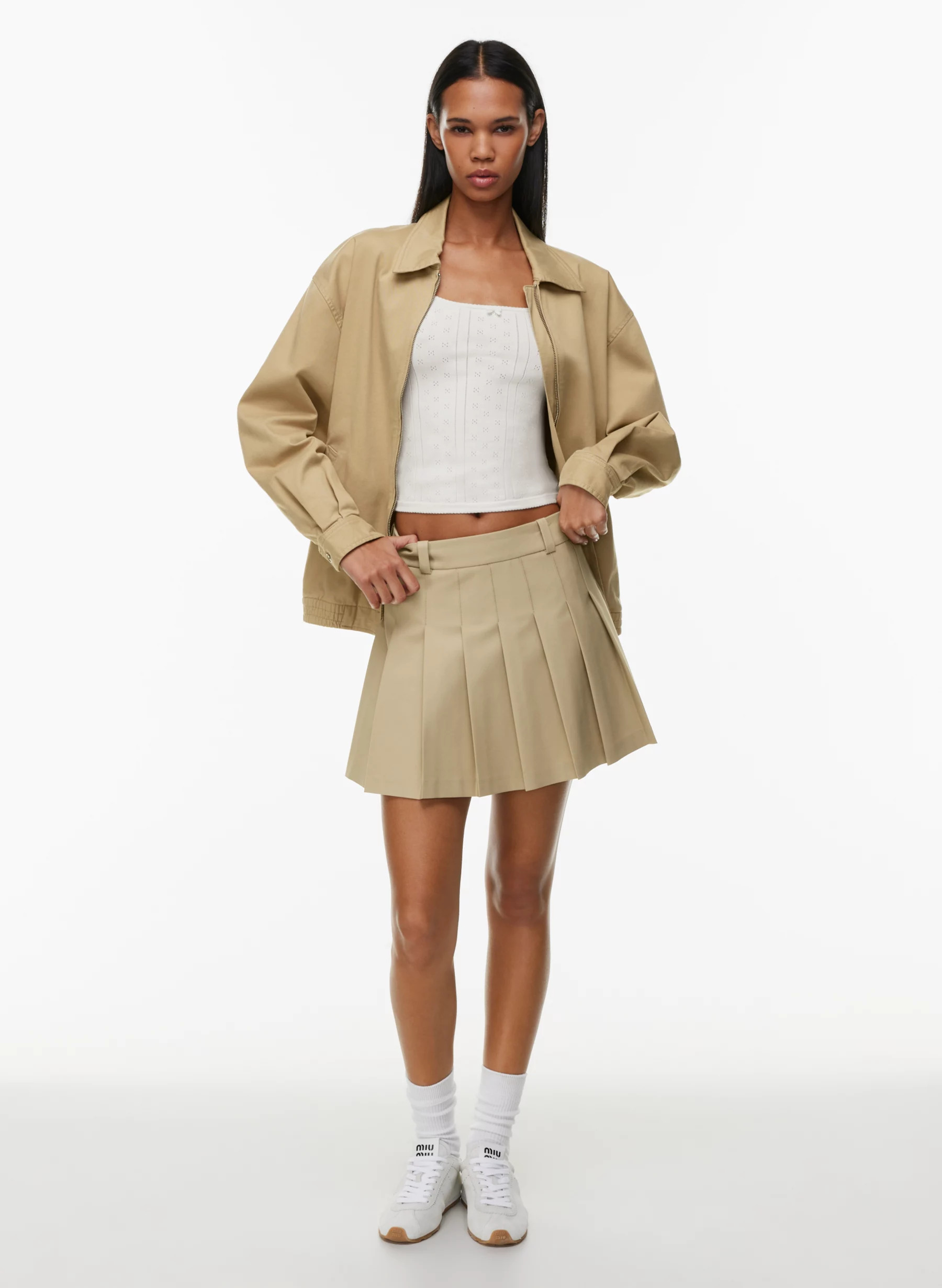 OLIVE MICRO SKIRT | Aritzia