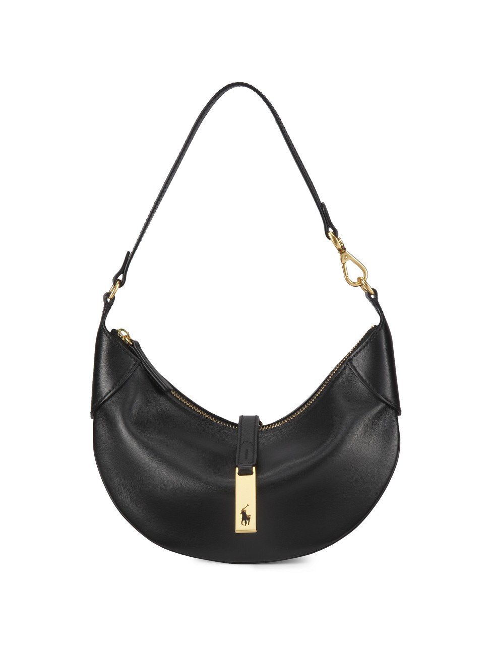 Women's Mini Polo ID Leather Shoulder Bag - Black | Saks Fifth Avenue