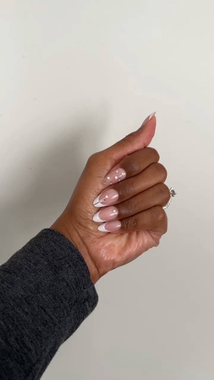 Neutral press on nails pearl press on nails 

#LTKSeasonal #LTKbeauty