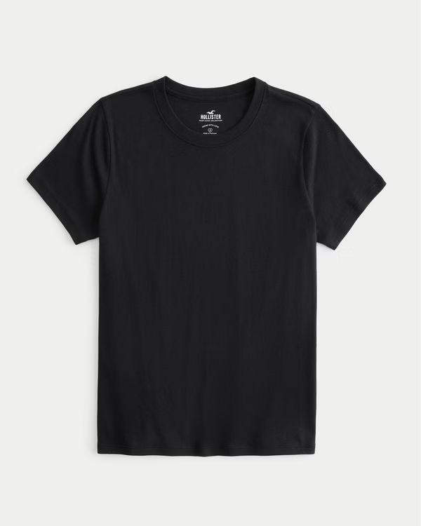 Longer-Length Crew T-Shirt | Hollister (US)