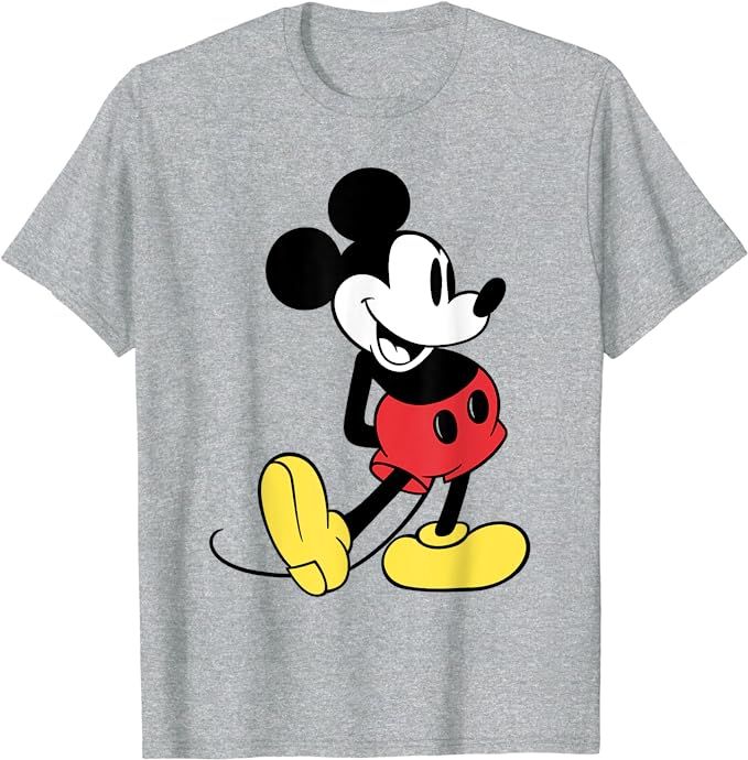 Amazon.com: Disney Mickey Mouse Classic T-Shirt : Clothing, Shoes & Jewelry | Amazon (US)