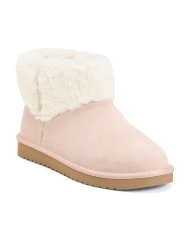 Suede Aubrei Cozy Mini Booties | TJ Maxx