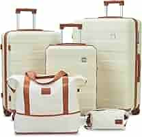 imiomo 3 Piece Luggage Sets,Suitcase with Spinner Wheels,Luggage Set Clearance for Women, Lightwe... | Amazon (US)