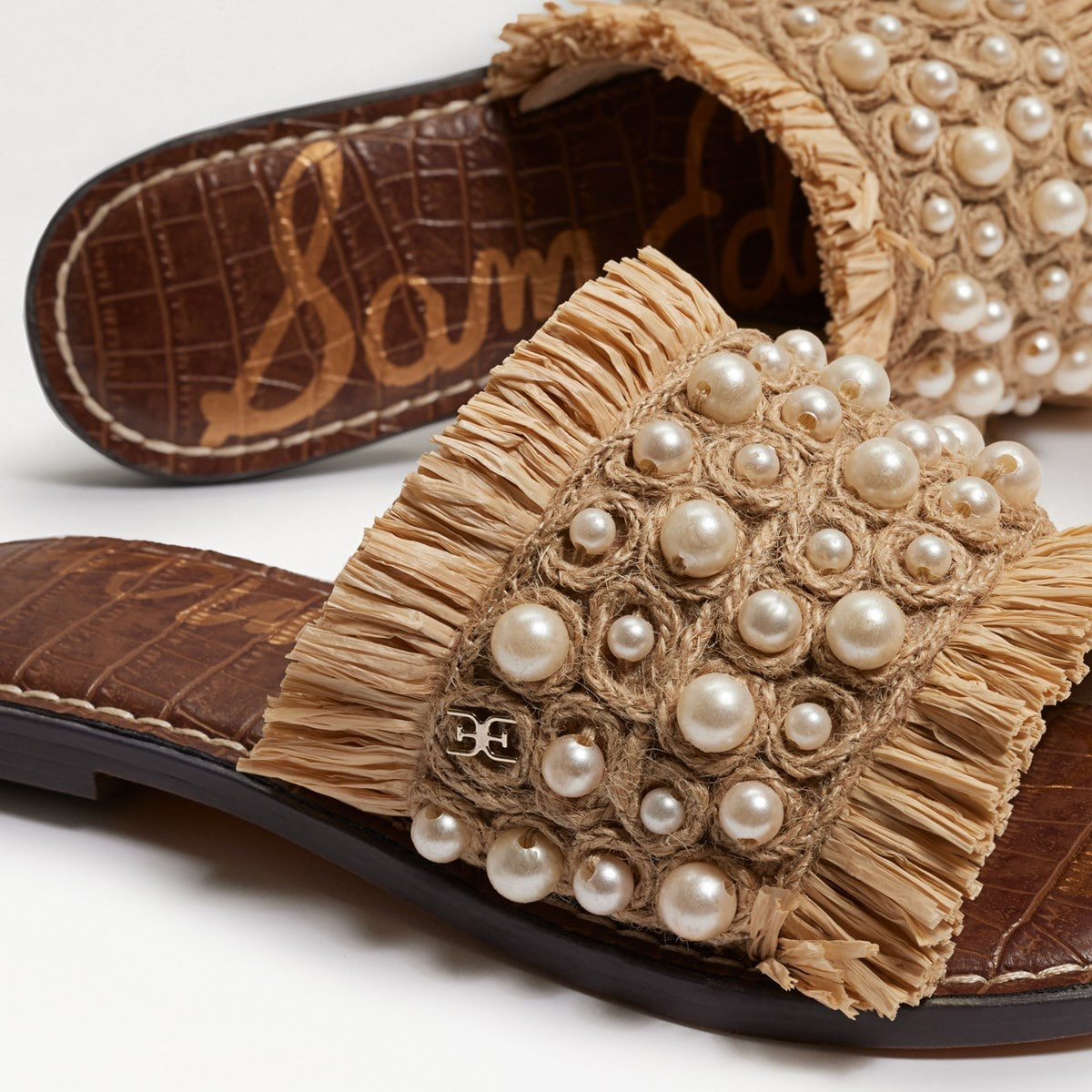 Guthrie Raffia Slide Sandal | Sam Edelman