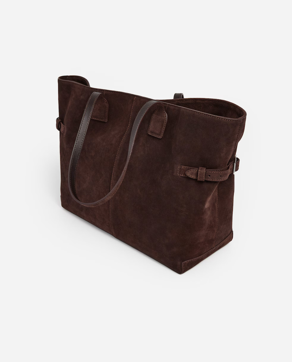 Lesley Tote Bag Suede | Flattered