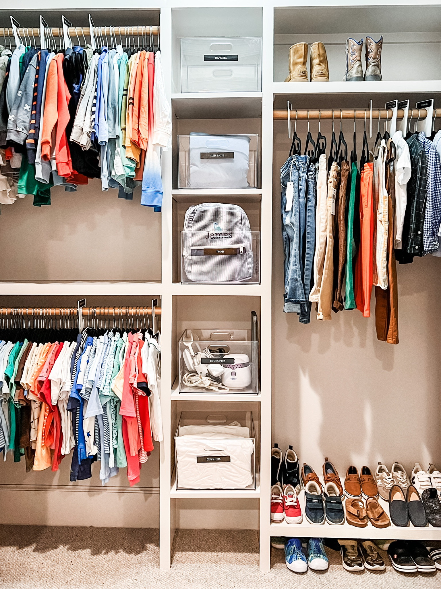 🏆Clothing dividers and labels for the win. Having the right system in place and items labeled calms the chaos of the school morning!

#LTKfamily #LTKBacktoSchool #LTKkids