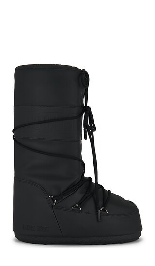 MOON BOOT Icon Rubber Boot in Black. - size 39-41 | Revolve Clothing (Global)