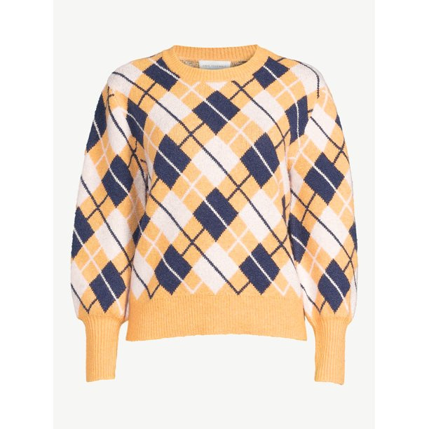 Free Assembly Women's Boxy Crewneck Sweater, Midweight | Walmart (US)