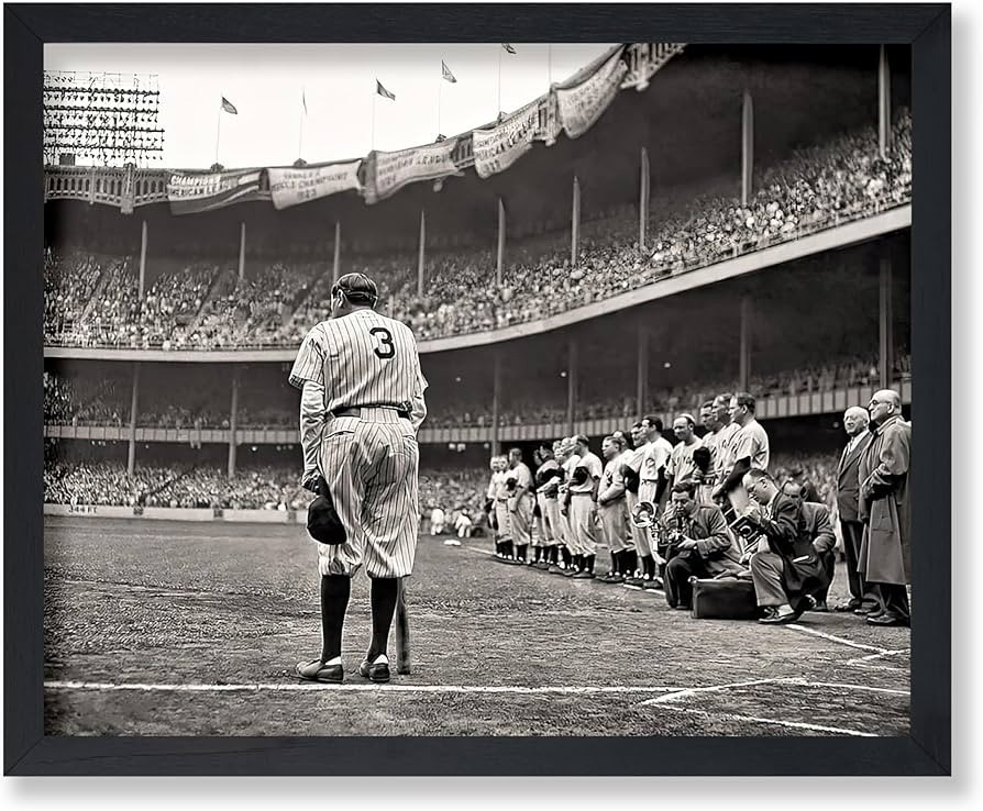 Poster Master Vintage The Babe Bows Out Poster - Retro Babe Ruth Retires Print - Sports Art - Bas... | Amazon (US)