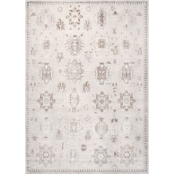 nuLOOM Krystin Machine Washable Distressed Area Rug - Walmart.com | Walmart (US)