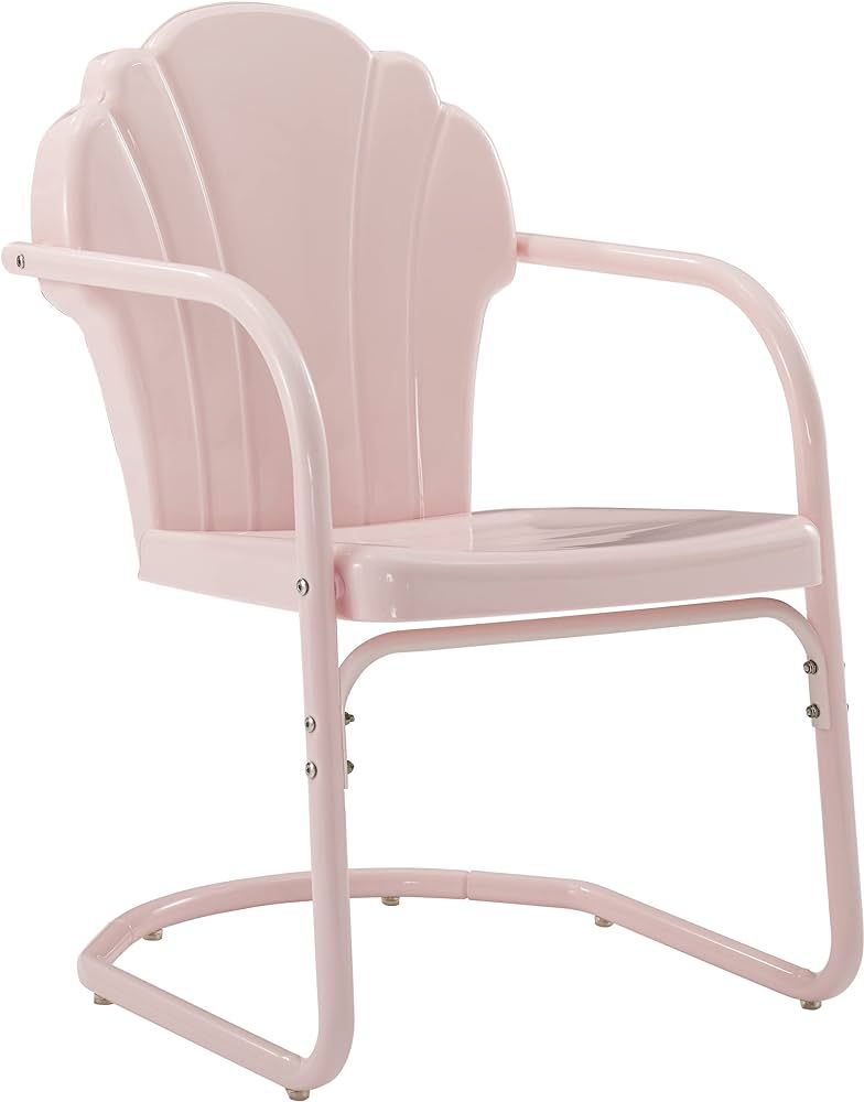 Crosley Furniture CO1029-PI Tulip Retro Outdoor Metal 2-Piece Armchair Set, Pastel Pink Gloss | Amazon (US)