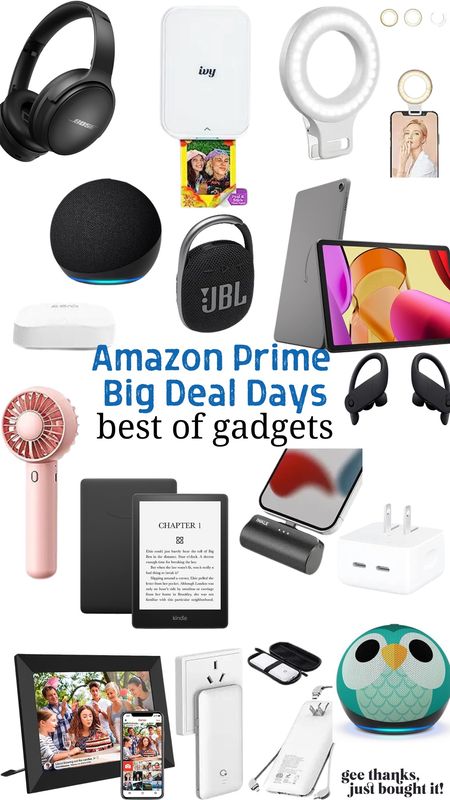 Amazon Prime - Prime Big Deal Days - Electronics - Best of Electronics - Electronics on Sale - Amazon Echo - Amazon Kindles - Beats - Portable Charger - IPad - Bluetooth Speaker - Ring Light - Photo Printer 

#LTKhome #LTKxPrime #LTKsalealert