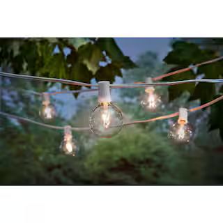Outdoor/Indoor 12 ft. Plug-In Incandescent G50 Bulb String Light (12-Heads) | The Home Depot